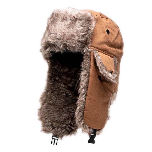 SA Fishing Other - Brand new TRAPPER HAT CANVAS BROWN BROWN FUR